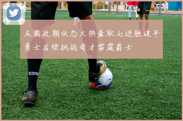 灰熊近期状态火热豪取七连胜追平勇士后续挑战奇才雷霆爵士